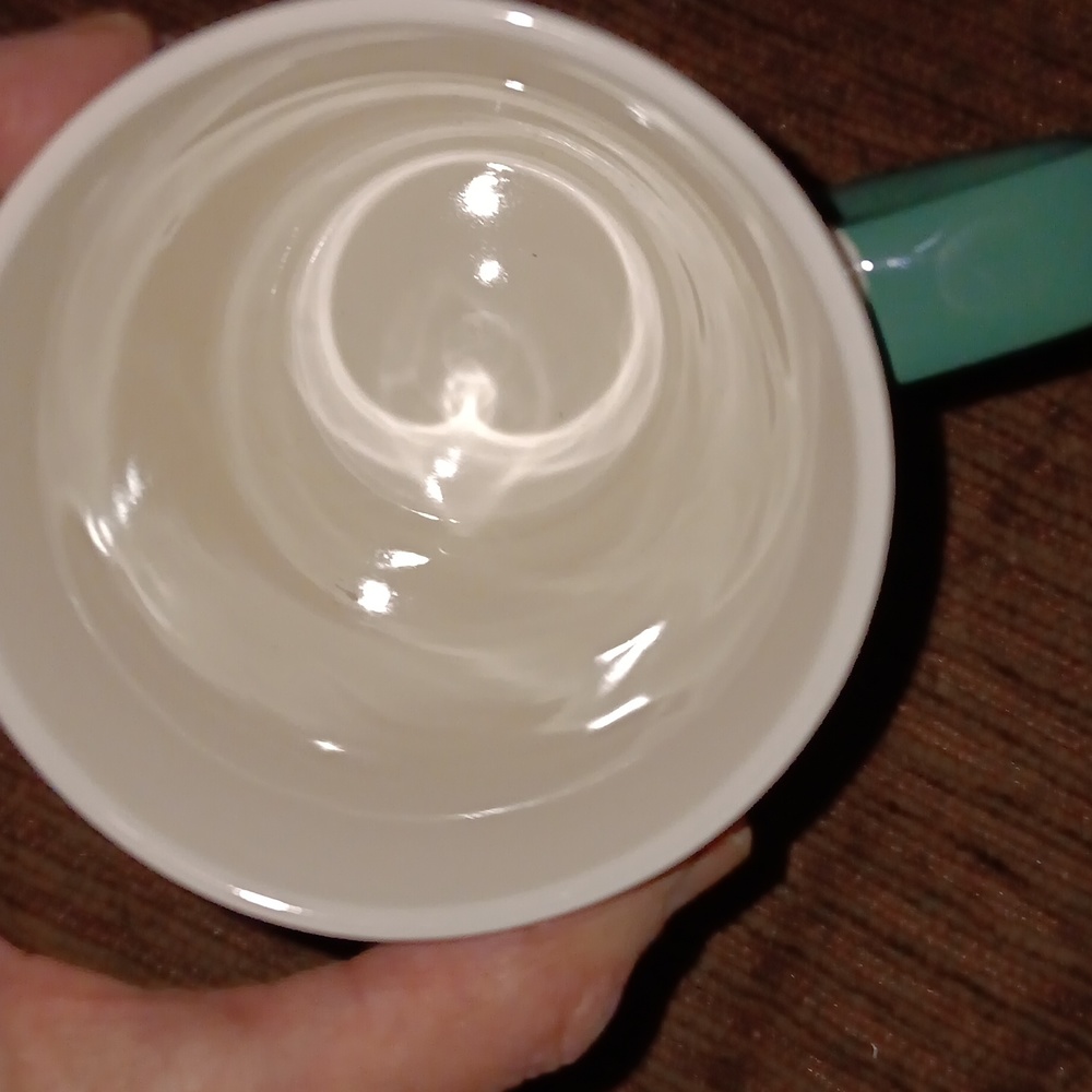 Starbucks Classic Logo Mug ■ Green Handle - Picture 5 of 6